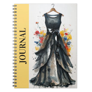 Caderno Espiral Glamor Antigo Vestido Preto LBD