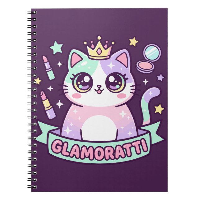 Caderno Espiral Glamoratti Gata (Frente)