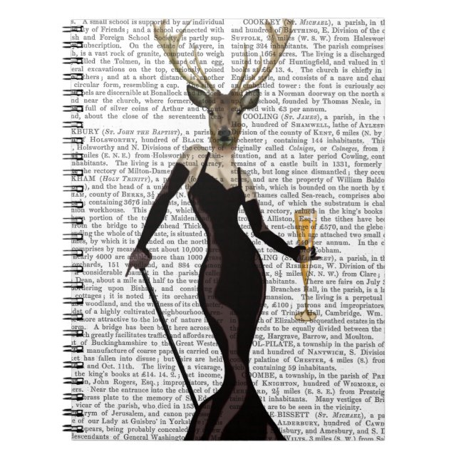 Caderno Espiral Glamour Deer in Black (Frente)