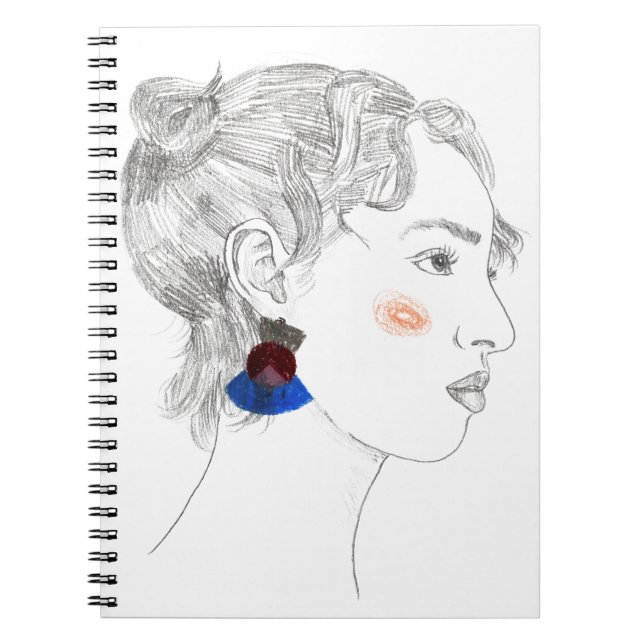 Caderno Espiral Glance Sketch - Retrato (Frente)