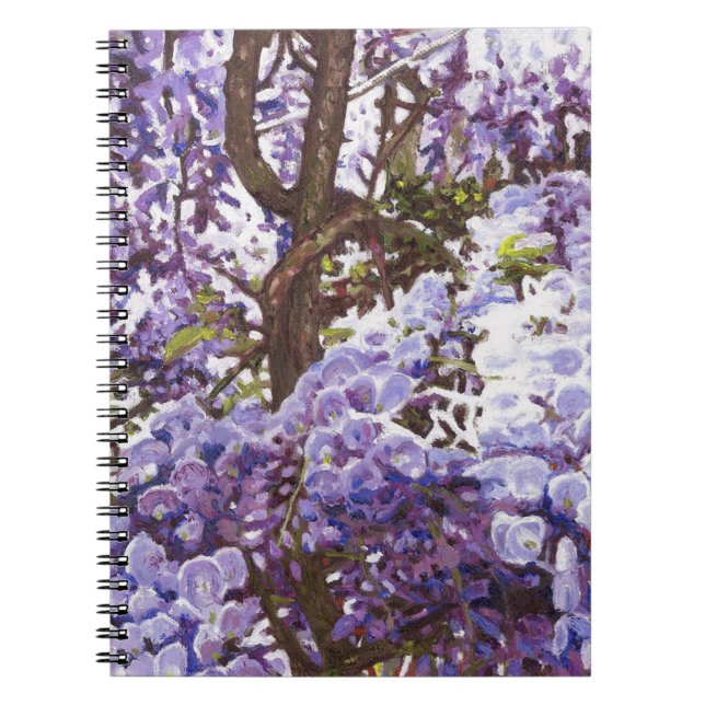 Caderno Espiral Glicínias azuis 2011 (Frente)