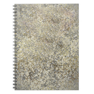 Caderno Espiral Glitter Dourado Crackle Moderno de Glicle Chic Spa