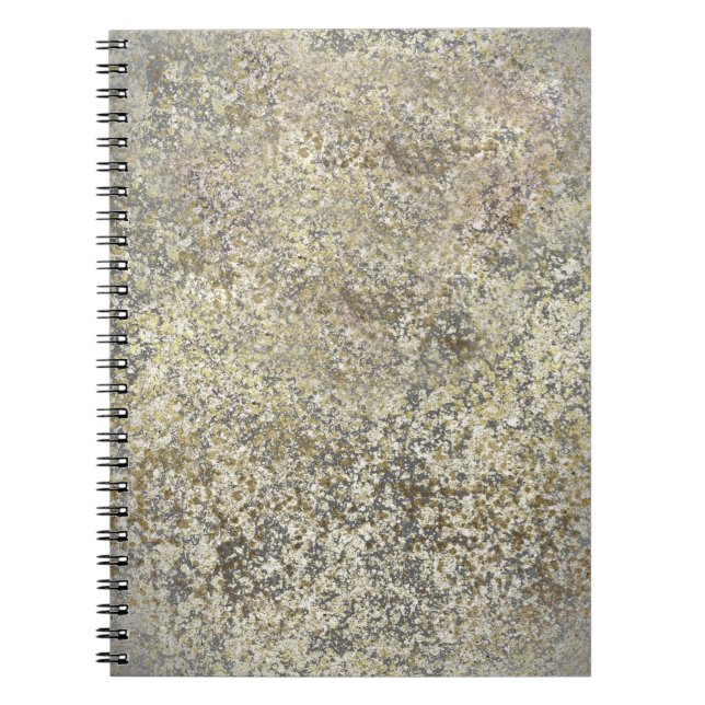 Caderno Espiral Glitter Dourado Crackle Moderno de Glicle Chic Spa (Frente)