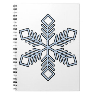 Caderno Espiral Glitter Snowflake - Baby Blue Branches
