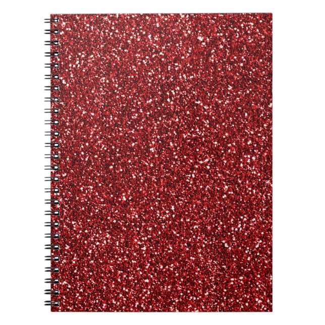 Caderno Espiral Glitz Vermelha (Frente)