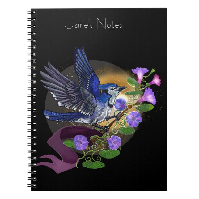 Caderno Espiral Glória da Manhã BlueJay (Frente)