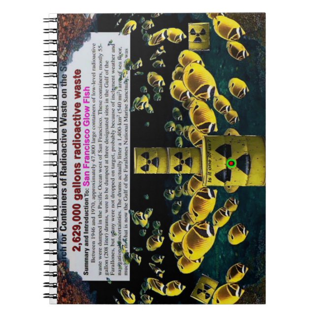 Caderno Espiral Glow fish (Frente)