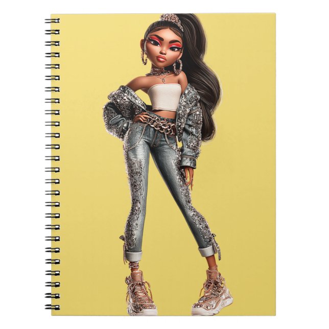 Caderno Espiral Glow Getter Yellow Spiral Photo Notebook (Frente)
