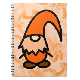 Caderno Espiral Gnomo Laranja