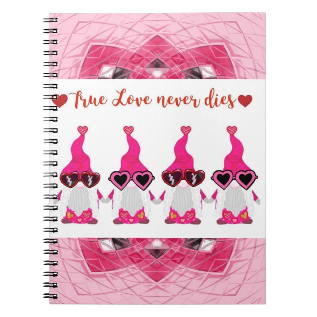 Caderno Espiral gnomo mandala design (Frente)