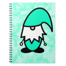 Caderno Espiral Gnomo Verde-azulado