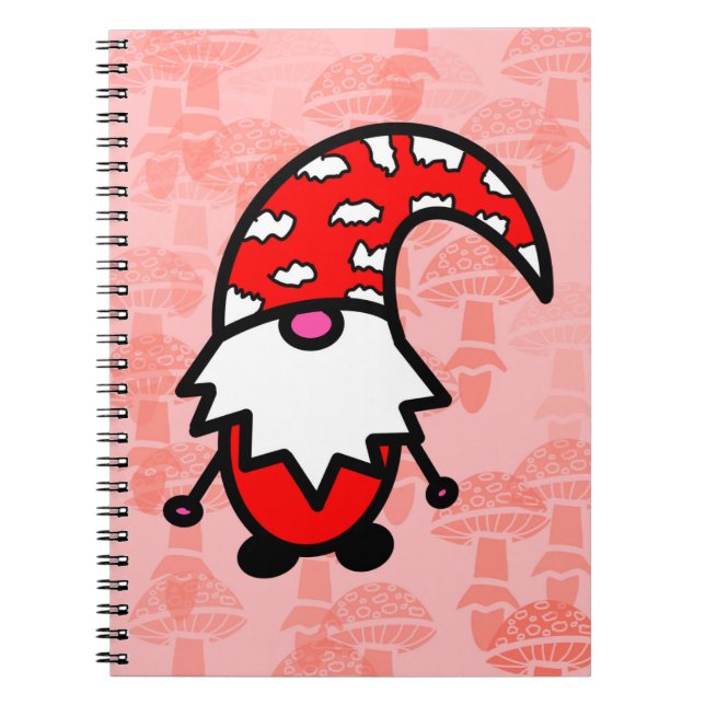 Caderno Espiral Gnomo Vermelho (Frente)