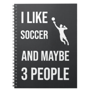 Caderno Espiral Goalie Engraçada Oferece Humor Esportivo Sarcástic