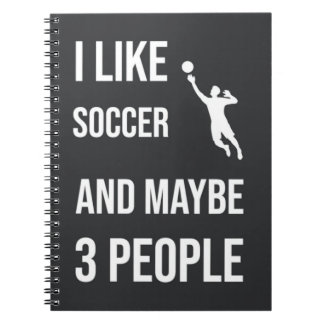 Caderno Espiral Goalie Engraçada Oferece Humor Esportivo Sarcástic
