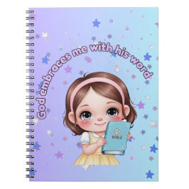 Caderno Espiral God embraces me with his word 