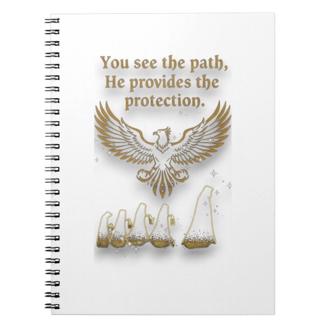Caderno Espiral God protection (Frente)