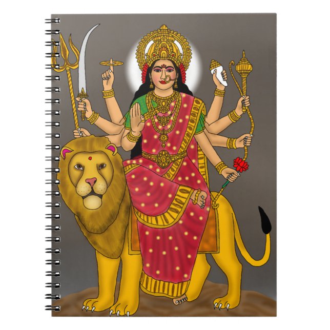 Caderno Espiral Goddess Durga Notebook (Frente)