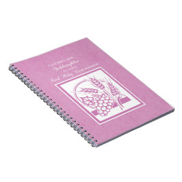 Caderno Espiral GodFilha Primeira Comunhão, Rosa