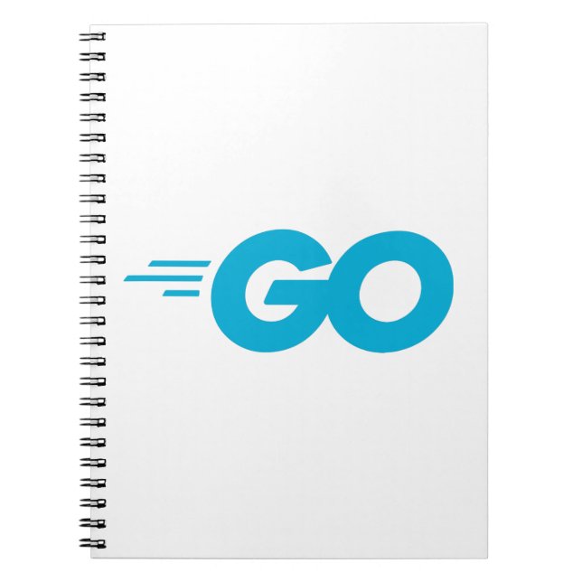 Caderno Espiral Golang Logo (Go Programming Language) (Frente)