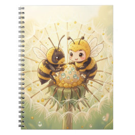 Caderno Espiral Golden Bumblebee in Bloom Dance.5