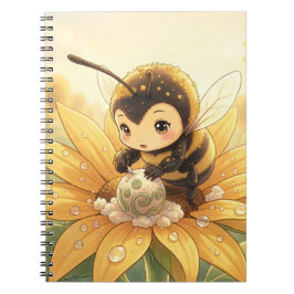 Caderno Espiral Golden Bumblebee in Bloom Dance.8