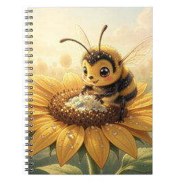 Caderno Espiral Golden Bumblebee in Bloom Dance.9