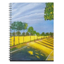 Caderno Espiral Golden Fields and Path