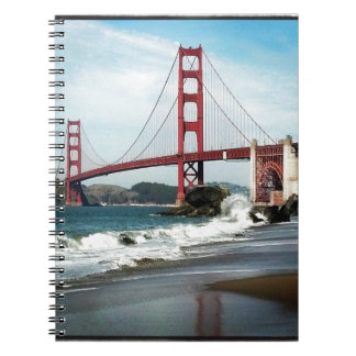 Caderno Espiral Golden gate bridge San Francisco CA