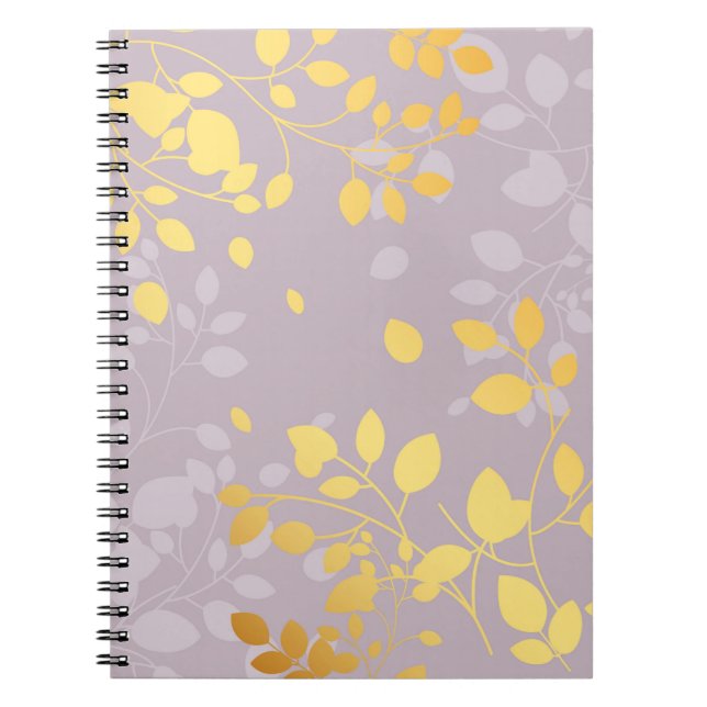Caderno Espiral Golden Leaves 9 (Frente)