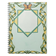 Caderno Espiral Golden Mimosa Art Nouveau