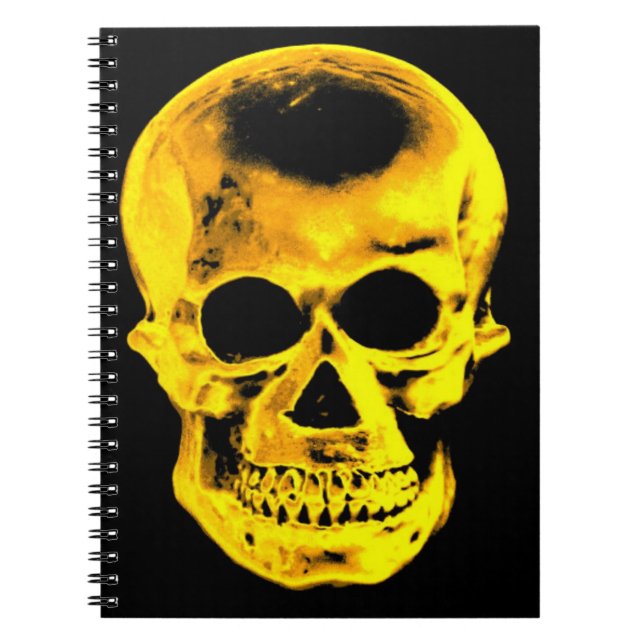 Caderno Espiral Golden Skull (Frente)