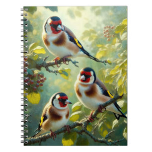 Caderno Espiral Goldfinches