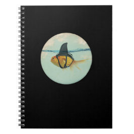 Caderno Espiral Goldfish with a Shark Fin