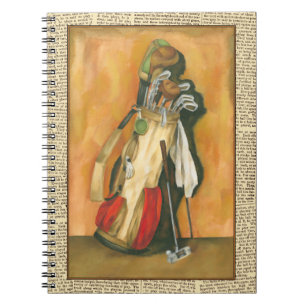 Caderno Espiral Golf Bag com Glove por Jennifer Goldberger