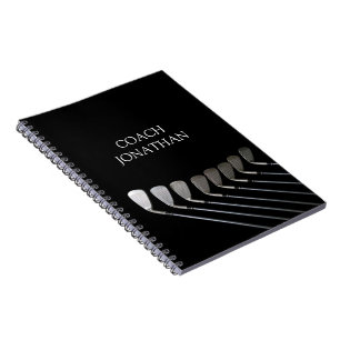 Caderno Espiral Golf Clubs Art Golf Coach Nome Para Jogadores De G