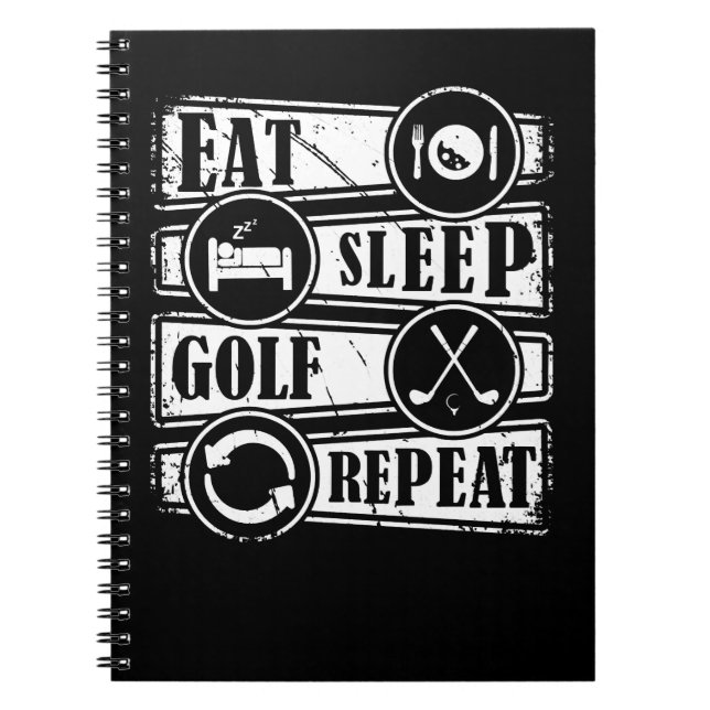 Caderno Espiral Golf Comeu Golfe Repete Golfe 651 (Frente)