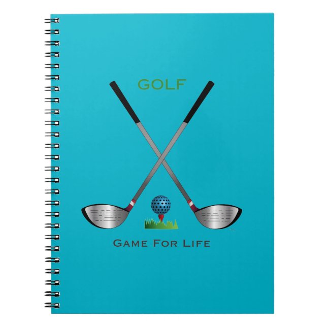 Caderno Espiral GOLF - Jogo para a Vida (Frente)