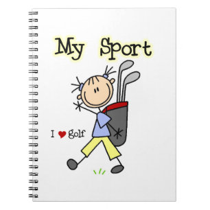 Caderno Espiral Golf meu esporte