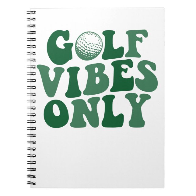 Caderno Espiral Golf Só Vibes, Golf Lover (Frente)