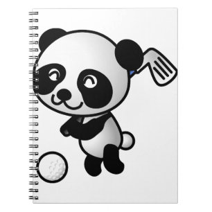 Caderno Espiral Golf tocando Panda