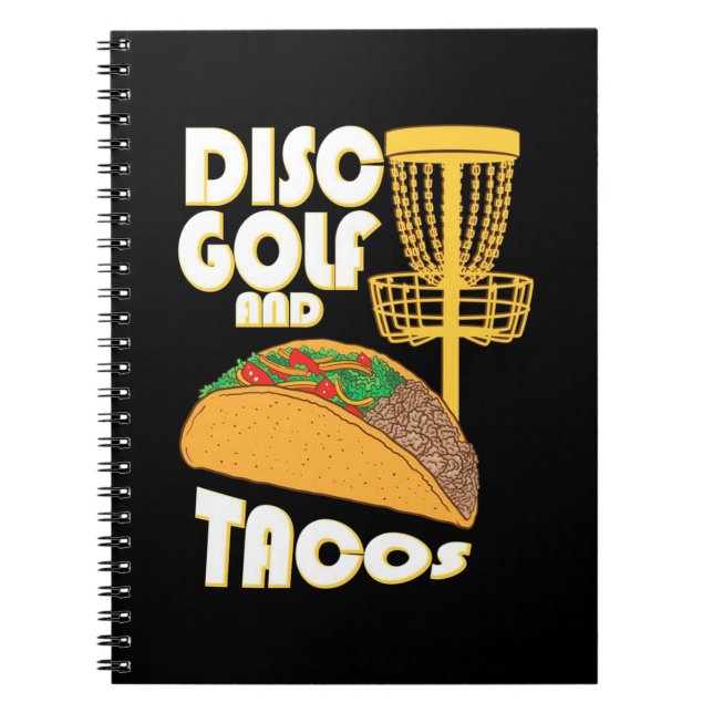 Caderno Espiral Golfe De Disco E Tacos (Frente)