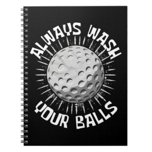 Caderno Espiral Golfe engraçado