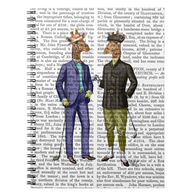 Caderno Espiral Golfing Girafes 2 (Frente)