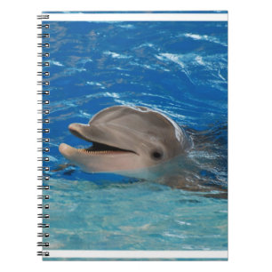 Caderno Espiral Golfinho bonito vibrar
