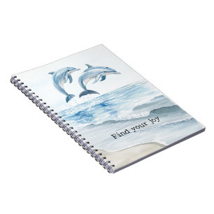 Caderno Espiral Golfinho Encontre Sua Alegria