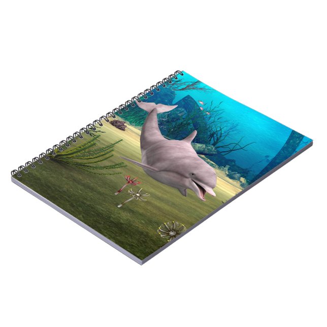 Caderno Espiral Golfinho Sorridente (Left Side)