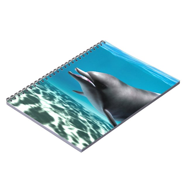Caderno Espiral Golfinho Sorridente (Left Side)