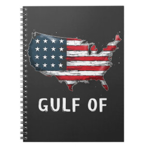 Caderno Espiral Golfo da América Engraçado Trump Costa Leste Méxic