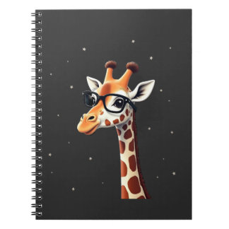 Caderno Espiral Good Time Hipster Giraffe T-Shirt Men's Women's Ch