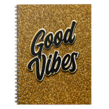 Caderno Espiral Good Vibes